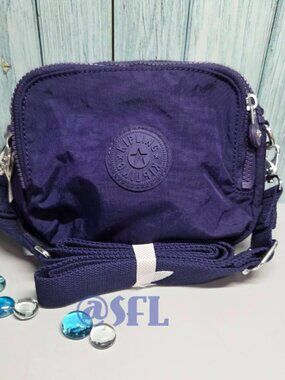 Kipling Cahir Crossbody Bag Convertible Mini Backpack Purse Satchel Moonlit Blue